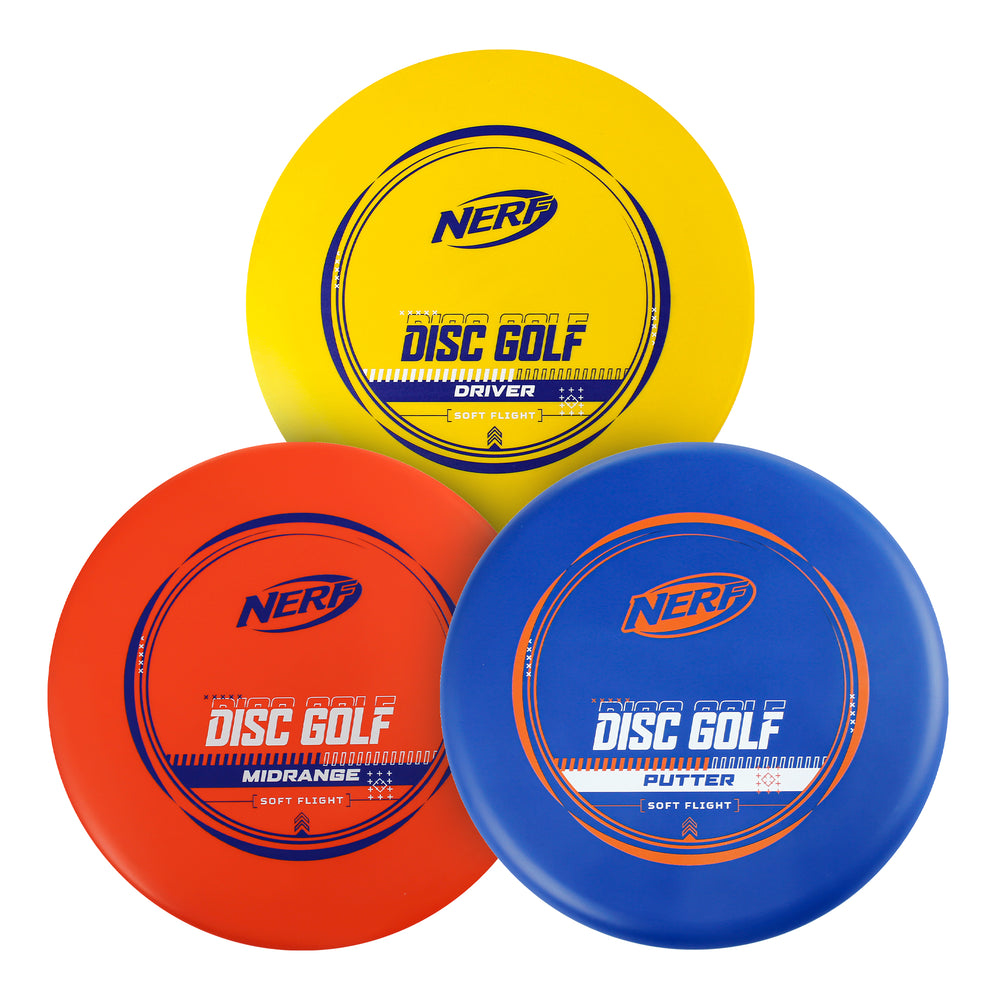 NERF Soft Flight Custom Bundle Disc Golf Set