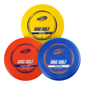 NERF Soft Flight Custom Bundle Disc Golf Set