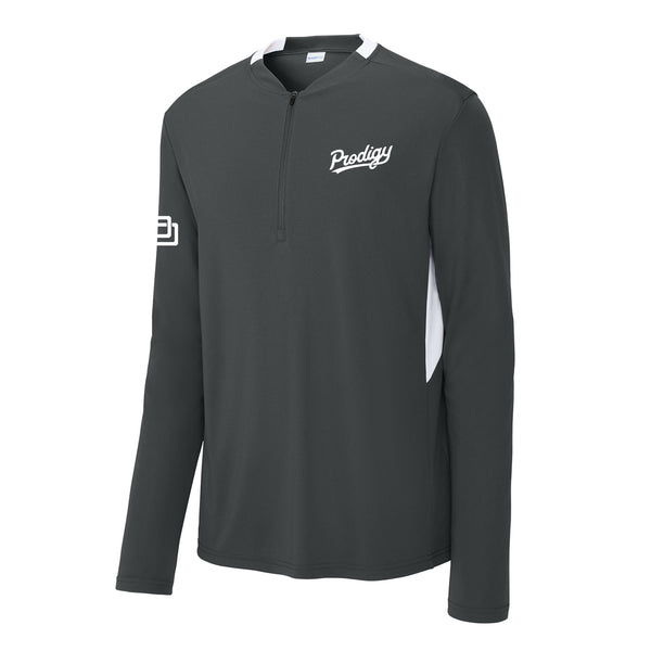 Prodigy Performance Club 1/4-Zip - Sportscript - Gray