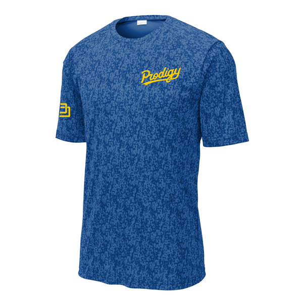 Prodigy Performance T-Shirt - Sportscript - Royal Digi-Camo
